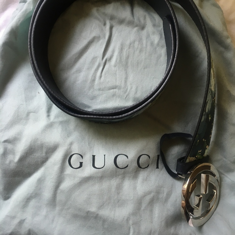 Gucci Blooms Belt in blue